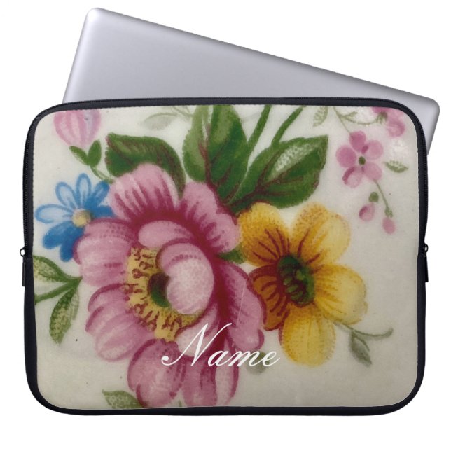 Tea Kopp Blommigt Bouquet Laptop Fodral (Framsidan)