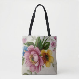 Tea Kopp Blommigt Bouquet Tote Bag Tygkasse