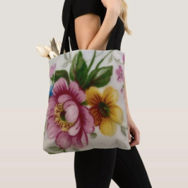 Tea Kopp Blommigt Bouquet Tote Bag Tygkasse