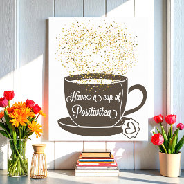 Tea Kopp Brown Gult Guld inspirationsoffert för Poster