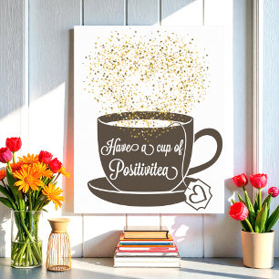 Tea Kopp Brown Gult Guld inspirationsoffert för Poster