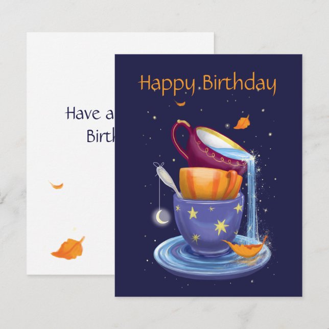 Tea kopp Fall Whimsical (Fram/baksida)