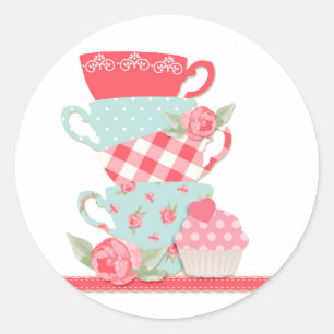 Tea Kopp och Ro Runt Klistermärke