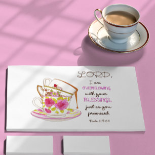 Tea Kopp överflödigt med dina välsignelser Vykort