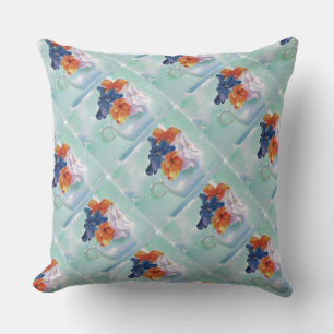 TEA KOPP PANSIES PATIO PILLOW UTOMHUSKUDDE