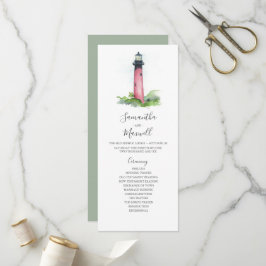 Tea Length Bröllopsprogram Lighthouse Program