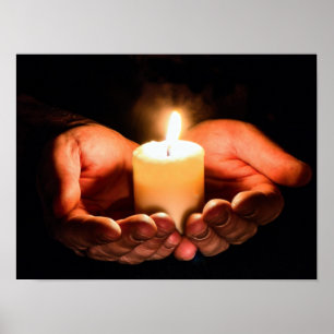 Tea Light Helgdag Poster