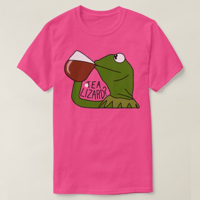 Tea Lizard T Shirt (Design framsida)