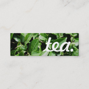 tea. lojalitetstansmaskinkort lojalitetskort