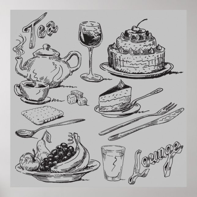 Tea Lounge Poster (Framsidan)