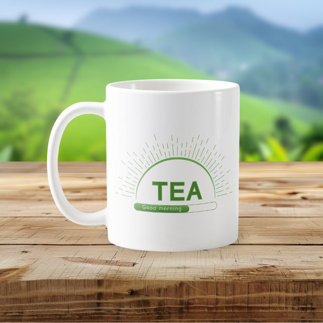 Tea Lover Good Morning Green Mug Kaffemugg (Skapare uppladdad)