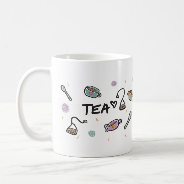 Tea Lovers Mug, Illustration  Kaffemugg (Vänster)