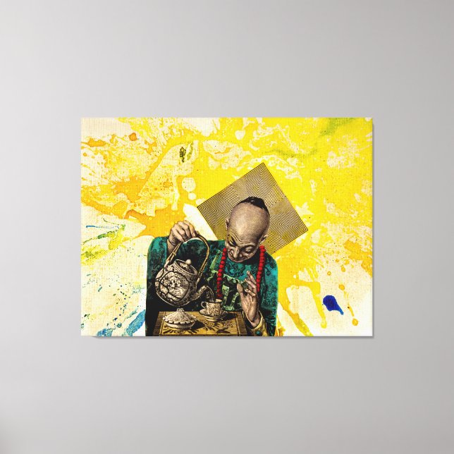 Tea Man av Michael Moffa Canvastryck (Framsida)
