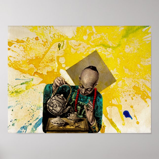 Tea Man av Michael Moffa Poster (Framsidan)