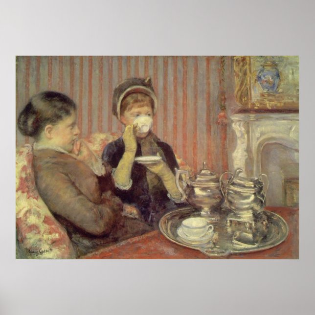 Tea, Mary Cassatt Poster (Framsidan)