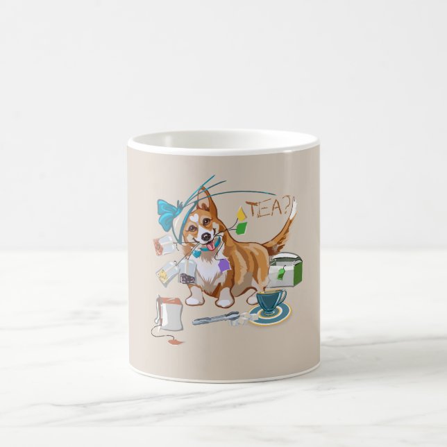 Tea med Corgi Kaffemugg (Center)