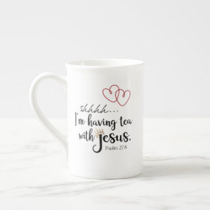TEA MED JESUS ynka Cute Christian Quote Benporslin Mugg