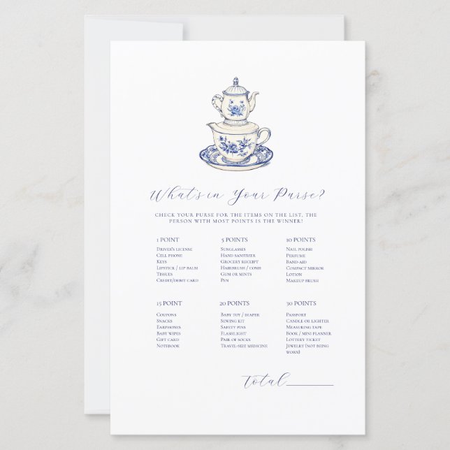 Tea med mamma för att vara What's in your Purse? (Framsida)