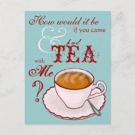 Tea med mej vykort