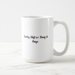 Tea med Söndag Shift. Kaffemugg