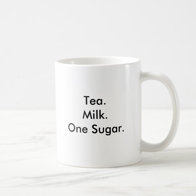 Tea.Milk.One-Sugar. Kaffemugg (Höger)