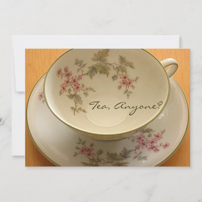 TEA, NÅN? inbjudan (Framsida)