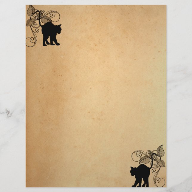 TEA NEDFLÄCKAD PAPPER Pentacle Enchanted Letterhea (Framsida)