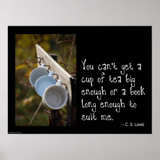 Tea och Bok Poster