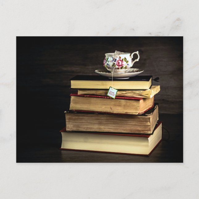 Tea och Bokar Vykort (Framsida)