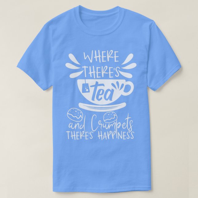 Tea och Crampets Tea Älskare Brittiska eftermiddag T Shirt (Design framsida)