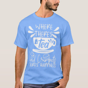 Tea och Crampets Tea Älskare Brittiska eftermiddag T Shirt
