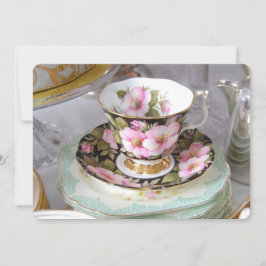 Tea och Customisable eftermiddaginbjudan för tårta Inbjudningar