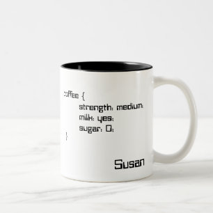 Tea och kaffe som applåderar stillakanmuggen Två-Tonad mugg