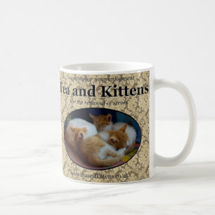 Tea och kattungemugg kaffemugg