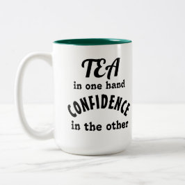 Tea och konfidence 2-Tone Mugg, 15 oz Två-Tonad Mugg