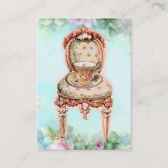 Tea och symfoni visitkort (Framsida)