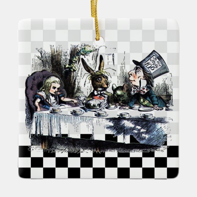 Tea Party 2 Julgransprydnad Keramik (Framsida)