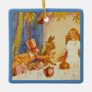 Tea Party 5 Julgransprydnad Keramik