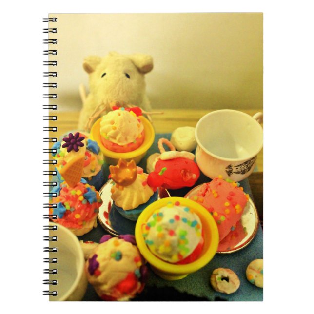 Tea Party Anteckningsbok Med Spiral (Framsidan)