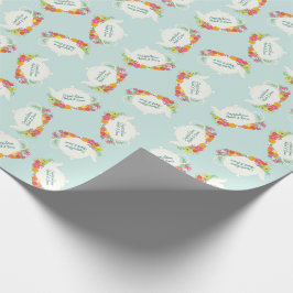 Tea Party Baby Shower Tekanna Vår Blommigt Presentpapper