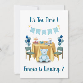 Tea Party Birthday Invitation Inbjudningar