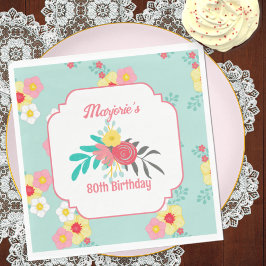 Tea Party Birthday Pappersservett