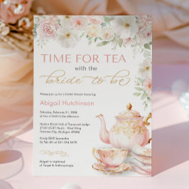 Tea Party Bridal Shower Invitation Inbjudningar