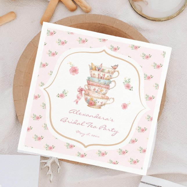 Tea Party Bröllopsdusch Pappersservett (Skapare uppladdad)