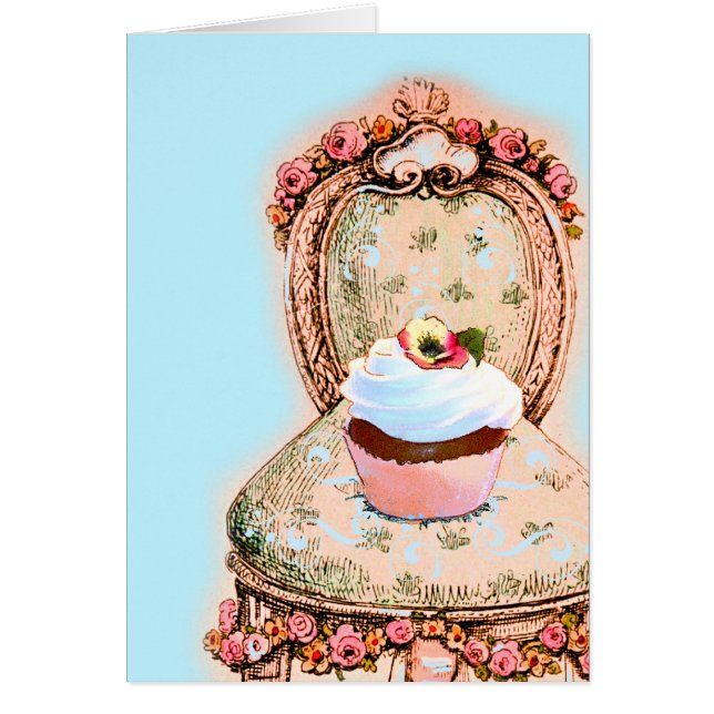 Tea Party Cupaka Design Hälsningskort (Framsidan)