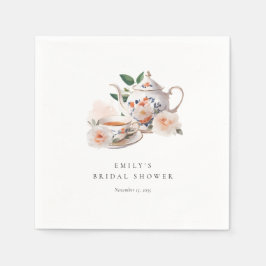 Tea Party Elegant Bröllopsdusch Pappersservett