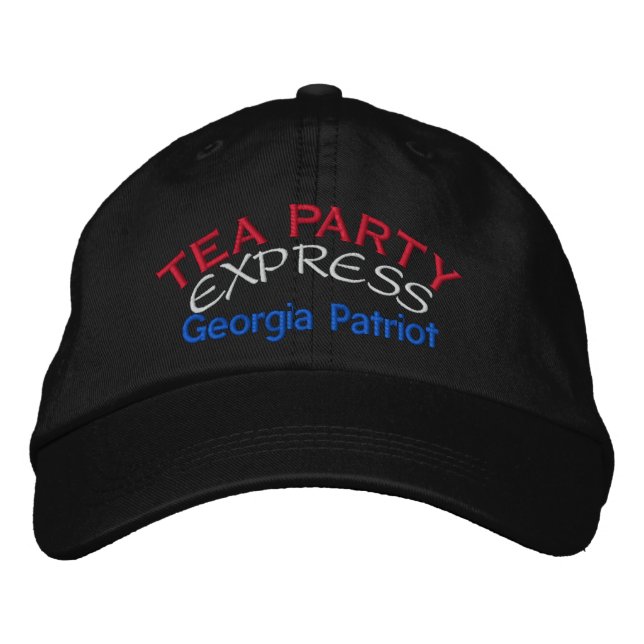 TEA PARTY EXPRESS - GEORGIEN BRODERAD KEPS (Framsida)