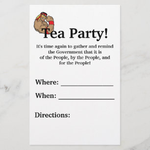 Tea Party! Flygblad
