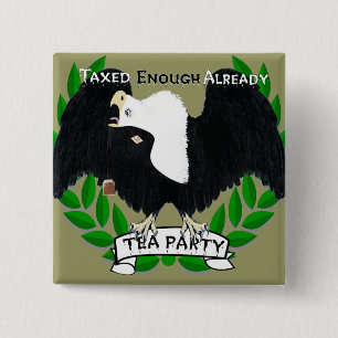 TEA Party förnödenheter Knapp