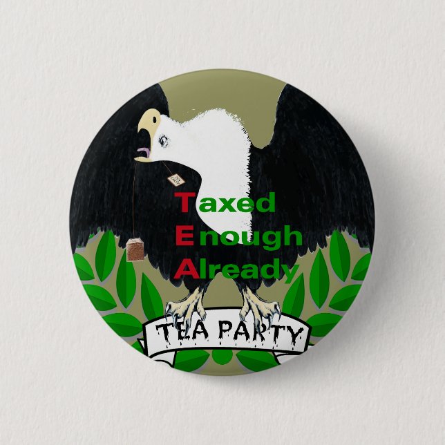 TEA Party förnödenheter Knapp (Framsida)